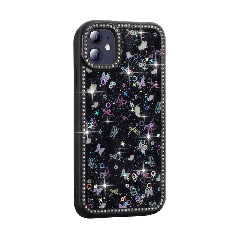 Bal-z Apple iPhone 11 Kılıf Taşlı ve Simli Tasarım  Azra Kapak