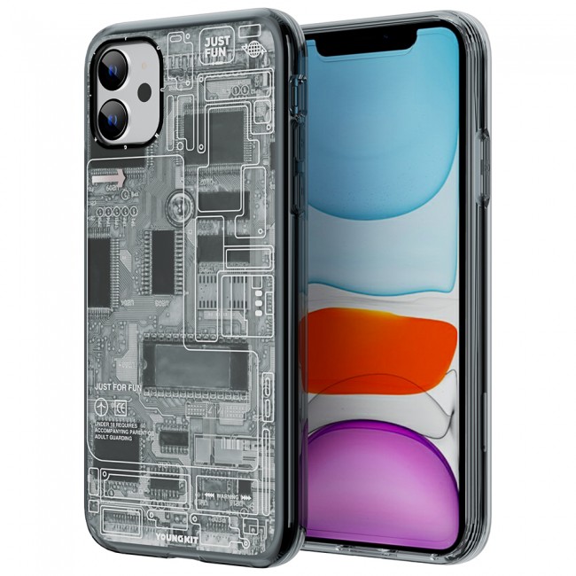 Apple iPhone 11 Kılıf YoungKit Technology Serisi Kapak Apple iPhone 11 Kılıf YoungKit Technology Serisi Kapak