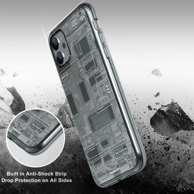 Apple iPhone 11 Kılıf YoungKit Technology Serisi Kapak Apple iPhone 11 Kılıf YoungKit Technology Serisi Kapak