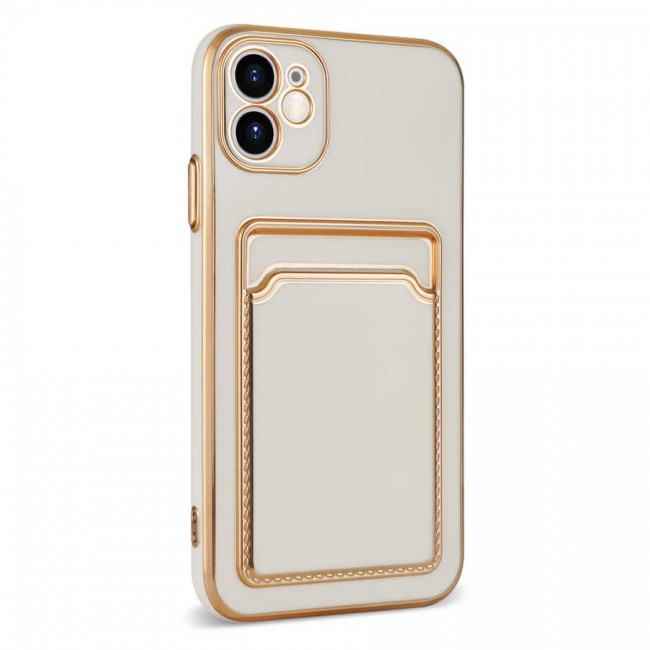 Apple iPhone 11 Kılıf Zore Bark Kartlıklı Kapak Apple iPhone 11 Kılıf Zore Bark Kartlıklı Kapak