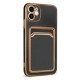 Apple iPhone 11 Kılıf Zore Bark Kartlıklı Kapak Apple iPhone 11 Kılıf Zore Bark Kartlıklı Kapak