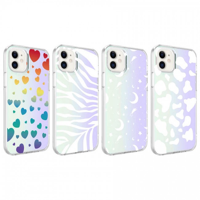 Apple iPhone 11 Kılıf Zore M-Blue Desenli Kapak Apple iPhone 11 Kılıf Zore M-Blue Desenli Kapak