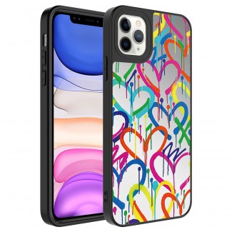 Apple iPhone 11 Pro Kılıf Aynalı Desenli Kamera Korumalı Parlak Zore Mirror Kapak Apple iPhone 11 Pro Kılıf Aynalı Desenli Kamera Korumalı Parlak Zore Mirror Kapak