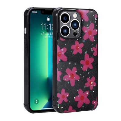 Bal-z Apple iPhone 11 Pro Kılıf Simli Desenli Kamera Korumalı Parlak  Popy Kapak