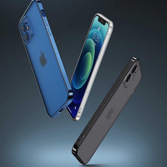 Apple iPhone 12 Benks Matte Electroplated TPU Kapak Apple iPhone 12 Benks Matte Electroplated TPU Kapak