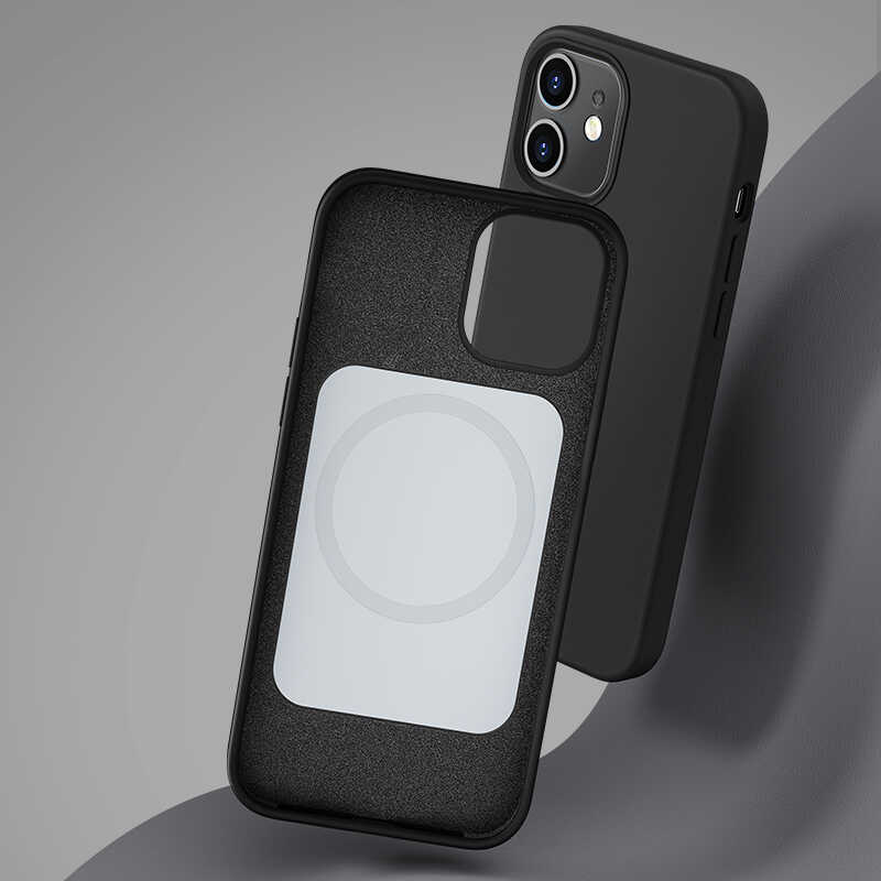 Bal-z Apple iPhone 12 Kılıf Benks M-safe Magnetic Original Apple MFI Certified Silikon Kapak
