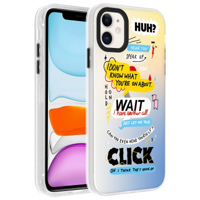 Bal-z Apple iPhone 12 Kılıf Desenli  Dragon Sert Kapak