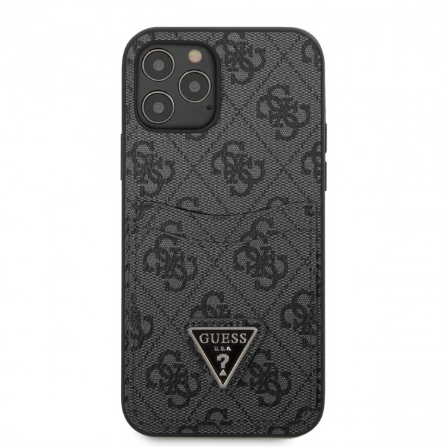 Apple iPhone 12 Kılıf GUESS Çift Kart Bölmeli Kapak Apple iPhone 12 Kılıf GUESS Çift Kart Bölmeli Kapak