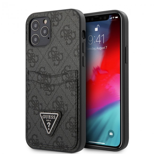 Apple iPhone 12 Kılıf GUESS Çift Kart Bölmeli Kapak Apple iPhone 12 Kılıf GUESS Çift Kart Bölmeli Kapak