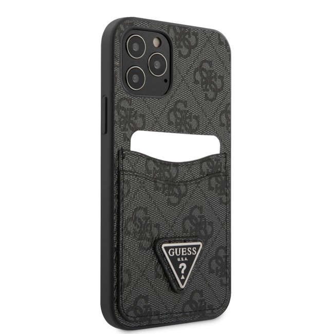 Apple iPhone 12 Kılıf GUESS Çift Kart Bölmeli Kapak Apple iPhone 12 Kılıf GUESS Çift Kart Bölmeli Kapak