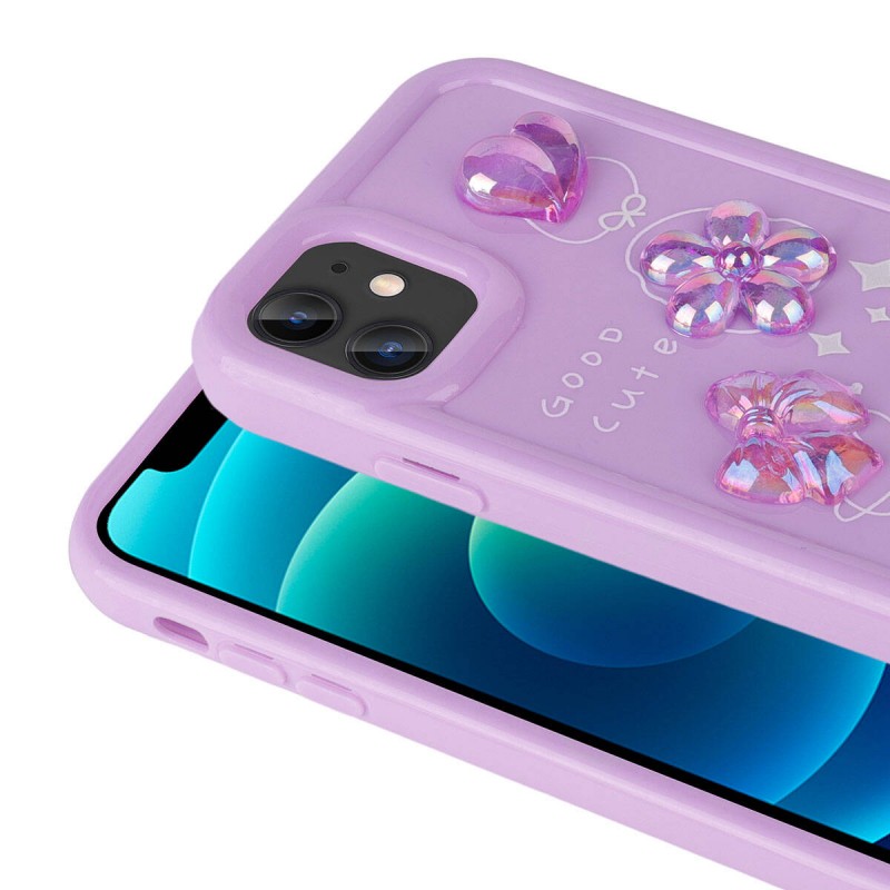 Bal-z Apple iPhone 12 Kılıf Kabartma Figürlü Parlak  Toys Silikon Kapak