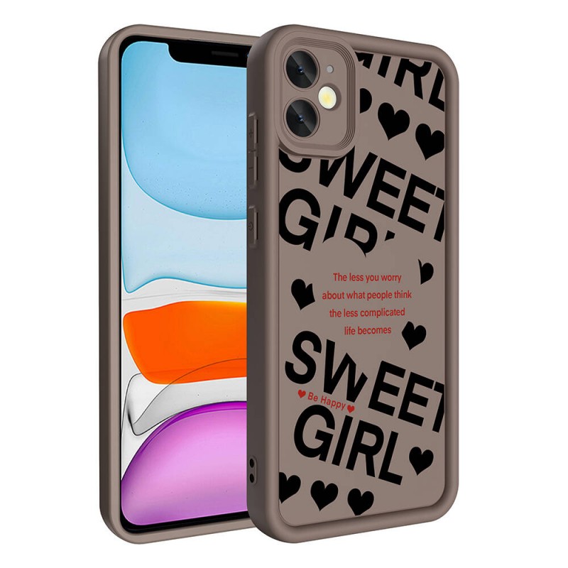 Bal-z Apple iPhone 12 Kılıf Kamera Korumalı Baskılı Arka Yüzey  Klas Kapak