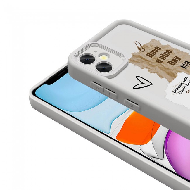 Apple iPhone 12 Kılıf Kamera Korumalı Baskılı Arka Yüzey Zore Klas Kapak Apple iPhone 12 Kılıf Kamera Korumalı Baskılı Arka Yüzey Zore Klas Kapak