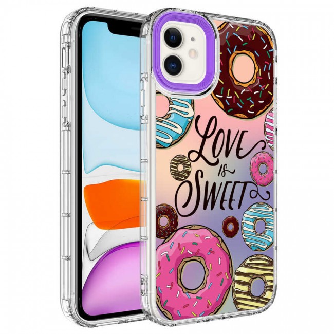 Apple iPhone 12 Kılıf Kamera Korumalı Renkli Desenli Sert Silikon Zore Korn Kapak Apple iPhone 12 Kılıf Kamera Korumalı Renkli Desenli Sert Silikon Zore Korn Kapak