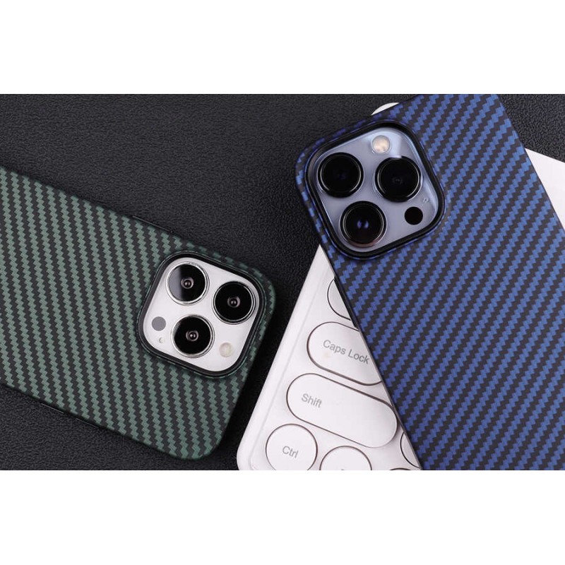 Bal-z Apple iPhone 12 Kılıf Karbon Fiber Tasarımlı  Karbono Kapak