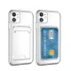 Apple iPhone 12 Kılıf Kartlıklı Şeffaf Zore Setra Clear Silikon Kapak Apple iPhone 12 Kılıf Kartlıklı Şeffaf Zore Setra Clear Silikon Kapak