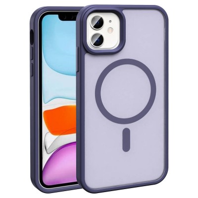 Bal-z Apple iPhone 12 Kılıf M-safe Şarj Özellikli Mat Arka Yüzey  Sio Kapak