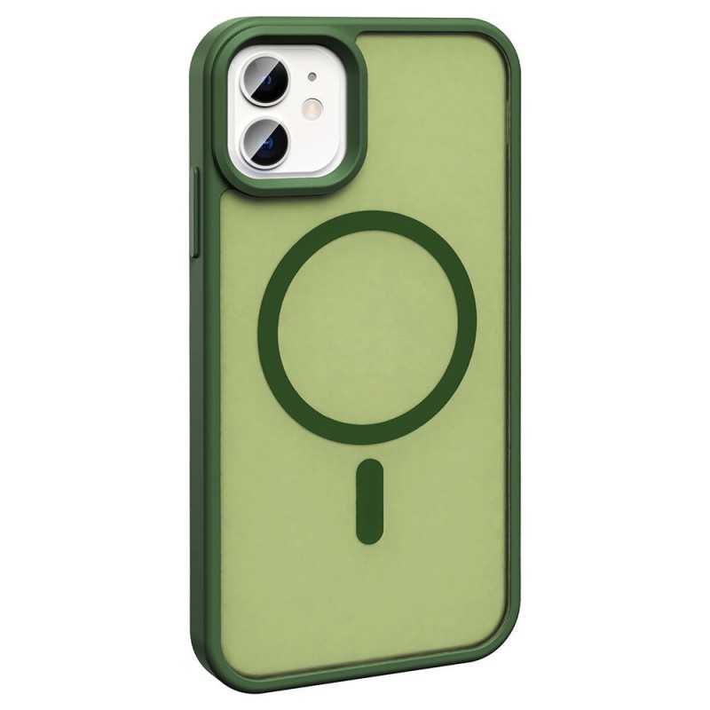 Bal-z Apple iPhone 12 Kılıf M-safe Şarj Özellikli Mat Arka Yüzey  Sio Kapak