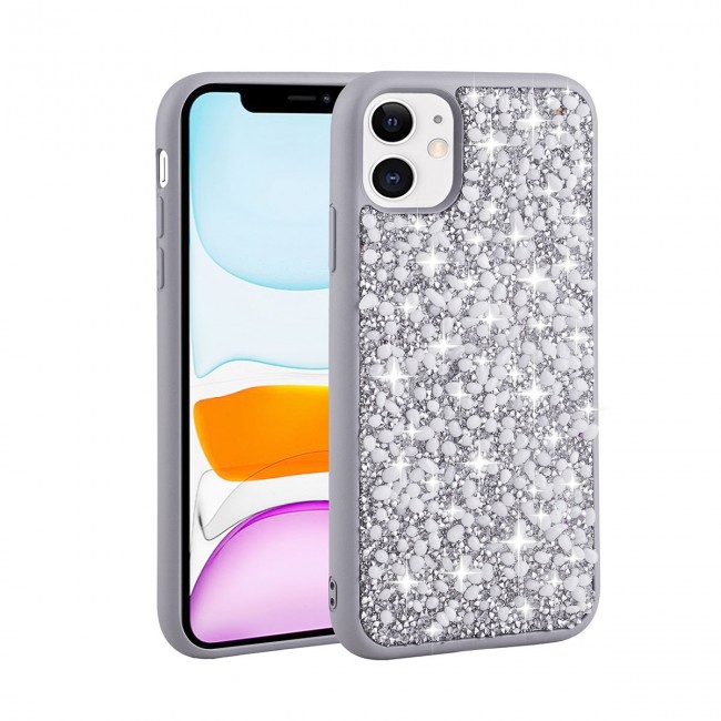 Apple iPhone 12 Kılıf Parlak Taşlı Tasarım Zore Linea Kapak Apple iPhone 12 Kılıf Parlak Taşlı Tasarım Zore Linea Kapak