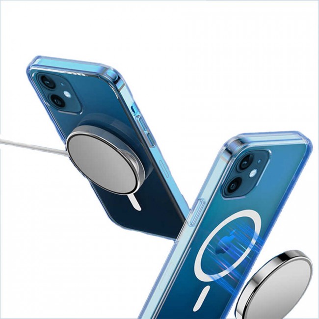 Apple iPhone 12 Kılıf Wiwu Magnetic Crystal Kapak Apple iPhone 12 Kılıf Wiwu Magnetic Crystal Kapak