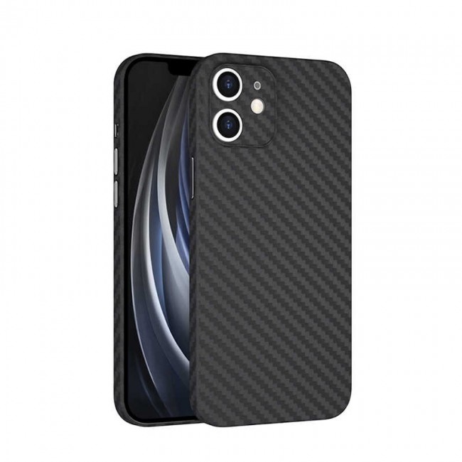 Apple iPhone 12 Kılıf Wiwu Skin Carbon PP Kapak Apple iPhone 12 Kılıf Wiwu Skin Carbon PP Kapak
