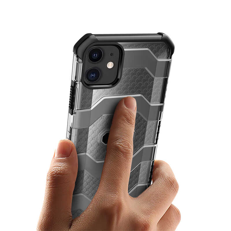 Bal-z Apple iPhone 12 Kılıf ​​​​​Wiwu Voyager Kapak