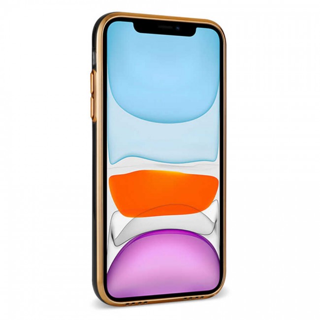 Apple iPhone 12 Kılıf Zore Bark Kartlıklı Kapak