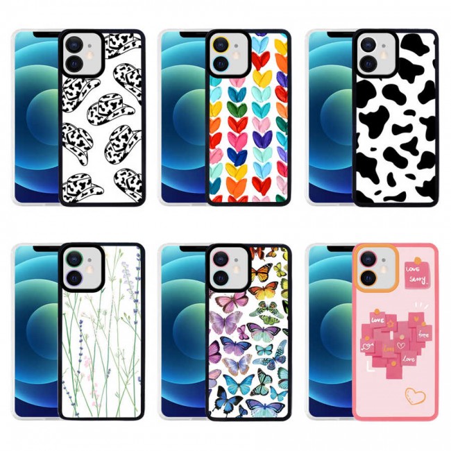 Apple iPhone 12 Kılıf Zore M-Fit Desenli Kapak Apple iPhone 12 Kılıf Zore M-Fit Desenli Kapak