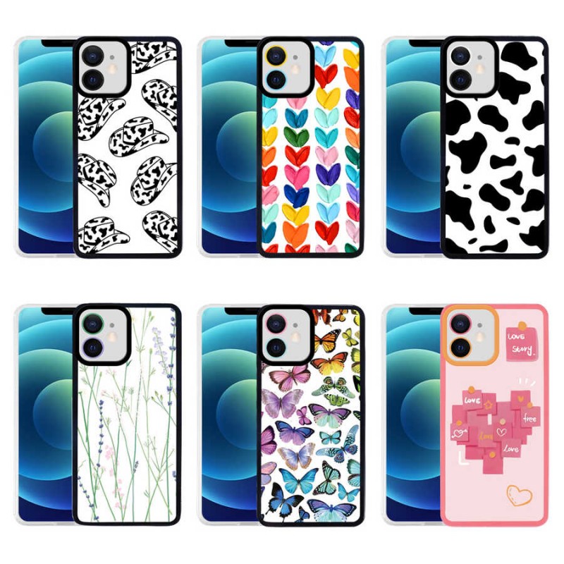 Bal-z Apple iPhone 12 Kılıf  M-Fit Desenli Kapak