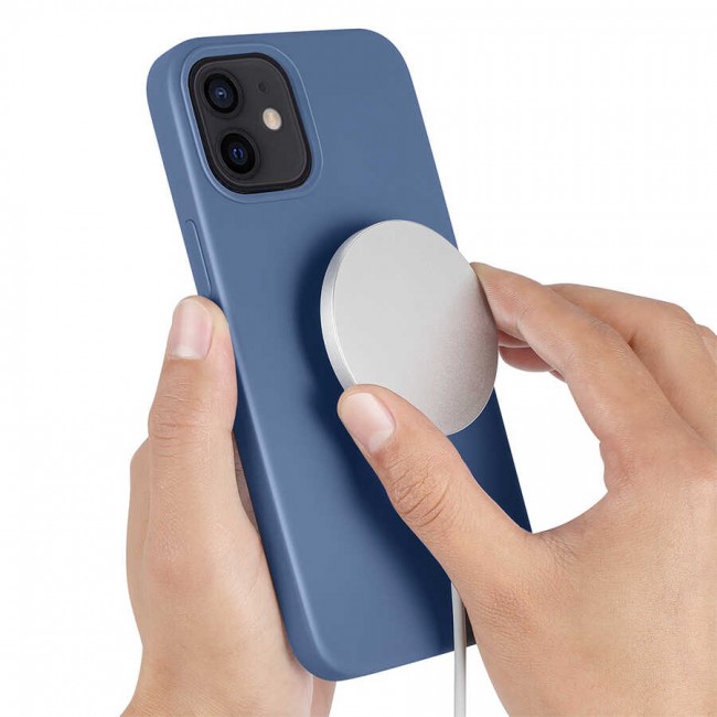 Apple iPhone 12 Kılıf Zore Silksafe Wireless Kapak Apple iPhone 12 Kılıf Zore Silksafe Wireless Kapak