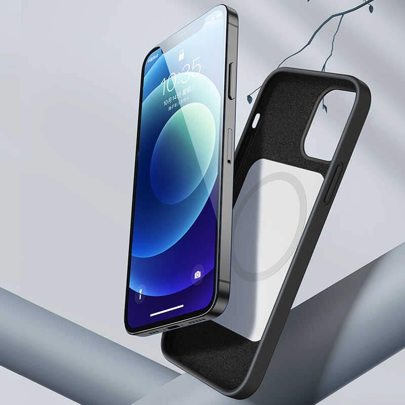 Bal-z Apple iPhone 12 Mini Kılıf Benks M-safe Magnetic Original Apple MFI Certified Silikon Kapak