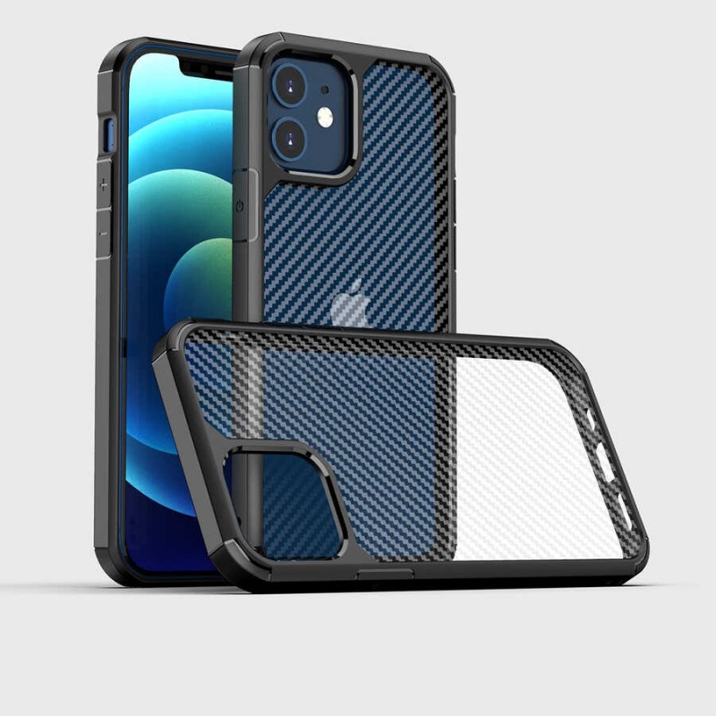 Bal-z Apple iPhone 12 Mini Kılıf  İnoks Kapak