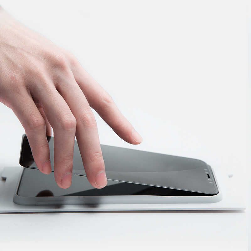 Bal-z Apple iPhone 12 Pro Davin 5D Privacy Cam Ekran Koruyucu