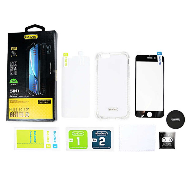 Bal-z Apple iPhone 12 Pro Go Des 5 in 1 Full Body Shield