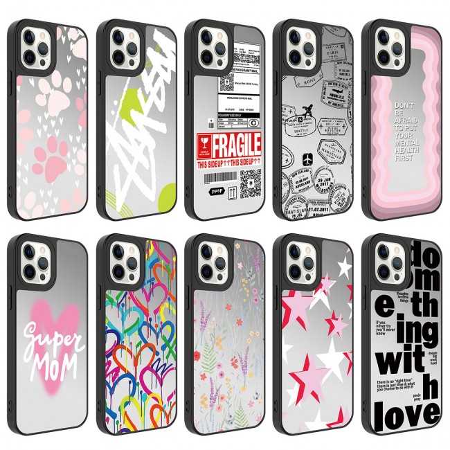 Apple iPhone 12 Pro Kılıf Aynalı Desenli Kamera Korumalı Parlak Zore Mirror Kapak Apple iPhone 12 Pro Kılıf Aynalı Desenli Kamera Korumalı Parlak Zore Mirror Kapak