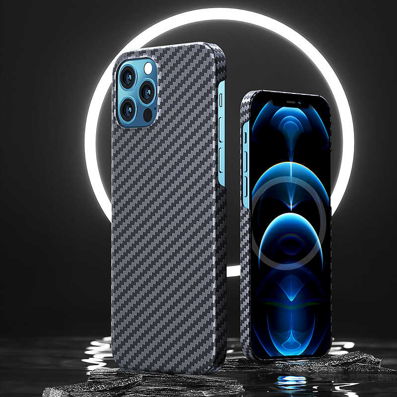 Bal-z Apple iPhone 12 Pro Kılıf Benks MFİ M-safe Magnetic Aramid Kapak