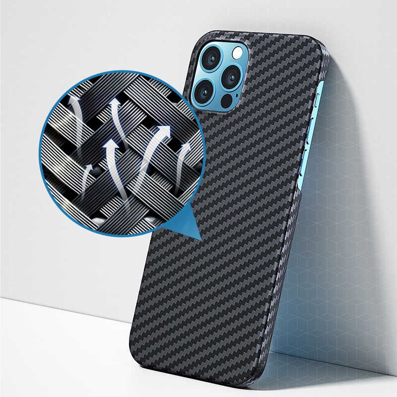 Bal-z Apple iPhone 12 Pro Kılıf Benks MFİ M-safe Magnetic Aramid Kapak