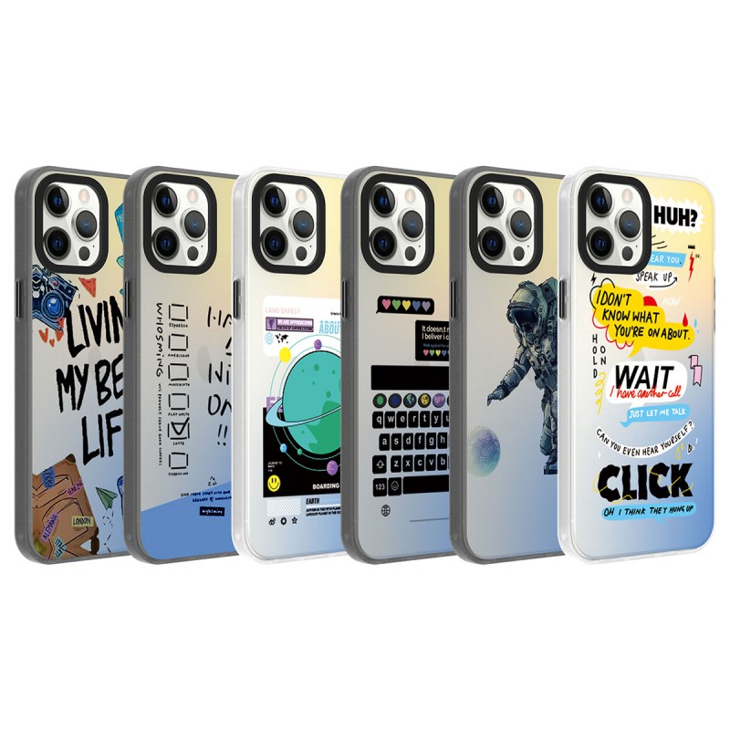 Bal-z Apple iPhone 12 Pro Kılıf Desenli  Dragon Sert Kapak