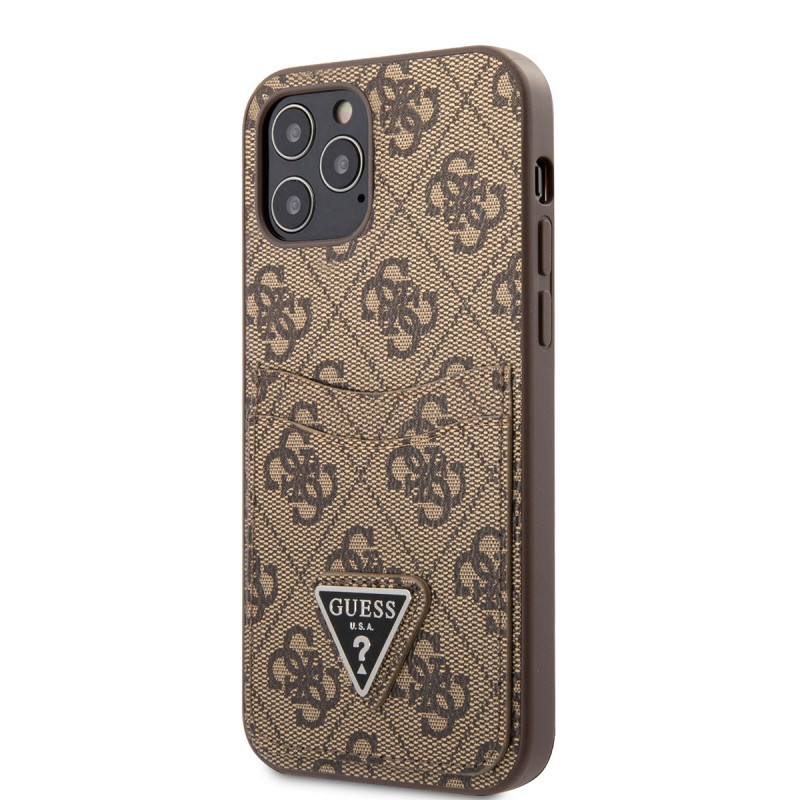 Bal-z Apple iPhone 12 Pro Kılıf GUESS Çift Kart Bölmeli Kapak
