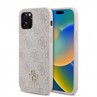 Apple iPhone 12 Pro Kılıf Guess Orjinal Lisanslı M-safe Şarj Özellikli Small 4G Classic Kapak Apple iPhone 12 Pro Kılıf Guess Orjinal Lisanslı M-safe Şarj Özellikli Small 4G Classic Kapak