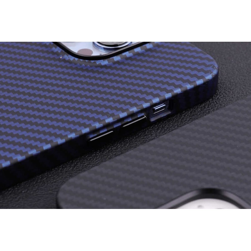 Bal-z Apple iPhone 12 Pro Kılıf Karbon Fiber Tasarımlı  Karbono Kapak