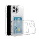 Apple iPhone 12 Pro Kılıf Kartlıklı Şeffaf Zore Setra Clear Silikon Kapak Apple iPhone 12 Pro Kılıf Kartlıklı Şeffaf Zore Setra Clear Silikon Kapak