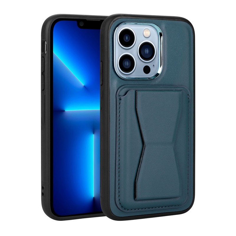 Bal-z Apple iPhone 12 Pro Kılıf Kartlıklı Standlı ​Pu Deri  Memo Kapak