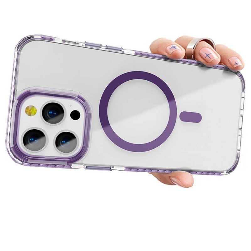 Bal-z Apple iPhone 12 Pro Kılıf M-safe Şarj Özellikli Airbagli Takılabilir Askı Aparatlı  Nana Kapak