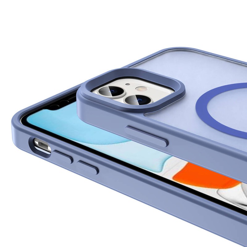 Bal-z Apple iPhone 12 Pro Kılıf M-safe Şarj Özellikli Mat Arka Yüzey  Sio Kapak