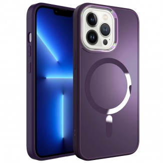 Apple iPhone 12 Pro Kılıf M-safe Wireless Şarj Özellikli Zore Stil Kapak Apple iPhone 12 Pro Kılıf M-safe Wireless Şarj Özellikli Zore Stil Kapak