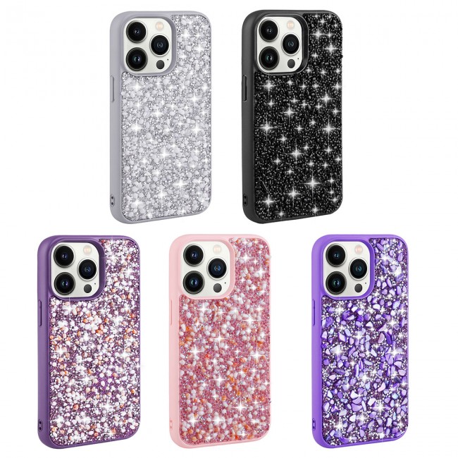 Apple iPhone 12 Pro Kılıf Parlak Taşlı Tasarım Zore Linea Kapak Apple iPhone 12 Pro Kılıf Parlak Taşlı Tasarım Zore Linea Kapak