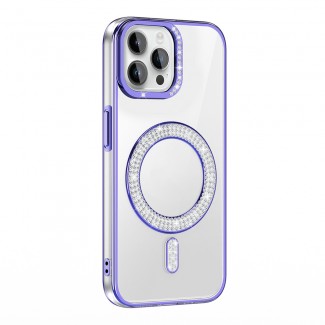 Apple iPhone 12 Pro Kılıf Pırlanta Taş Tasarımlı M-safe Şarj Özellikli Zore Karetta Silikon Kapak Apple iPhone 12 Pro Kılıf Pırlanta Taş Tasarımlı M-safe Şarj Özellikli Zore Karetta Silikon Kapak