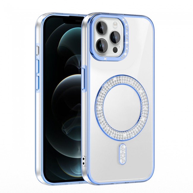 Apple iPhone 12 Pro Kılıf Pırlanta Taş Tasarımlı M-safe Şarj Özellikli Zore Karetta Silikon Kapak Apple iPhone 12 Pro Kılıf Pırlanta Taş Tasarımlı M-safe Şarj Özellikli Zore Karetta Silikon Kapak