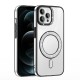 Apple iPhone 12 Pro Kılıf Pırlanta Taş Tasarımlı M-safe Şarj Özellikli Zore Karetta Silikon Kapak Apple iPhone 12 Pro Kılıf Pırlanta Taş Tasarımlı M-safe Şarj Özellikli Zore Karetta Silikon Kapak